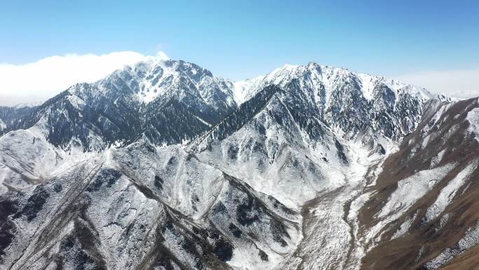 雪山航拍