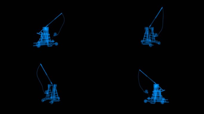 3D投石车模型转动
