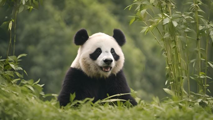 熊猫丛林竹子