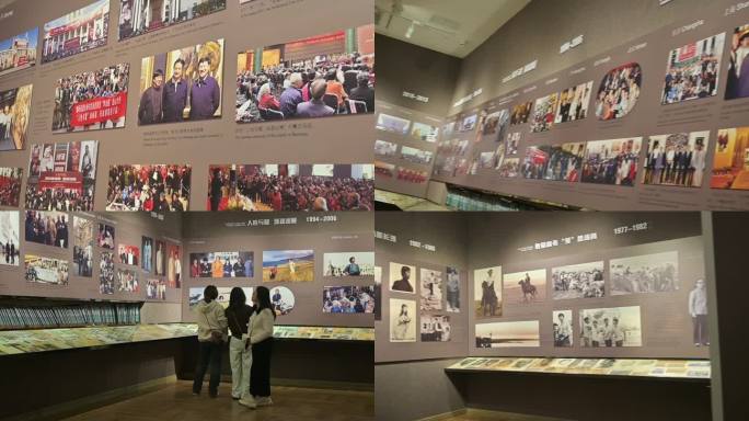 照片墙，合影留念，李自建美术馆