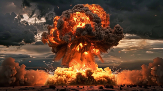 原子弹蘑菇云爆炸特效