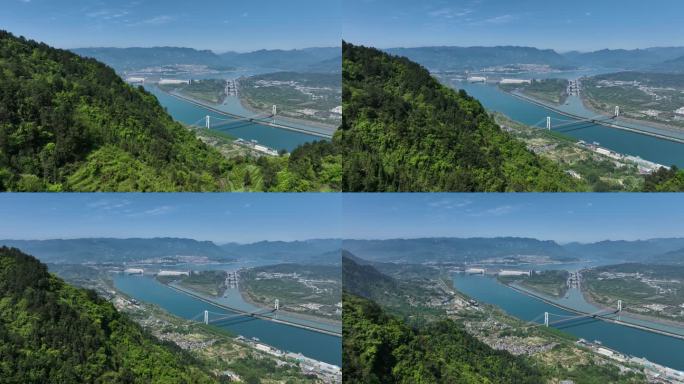 4k航拍三峡大坝 世界水电之都 绿水青山