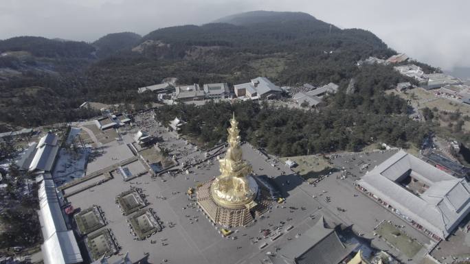 4K log 峨眉山金顶云海002