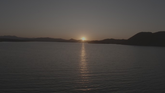 湖面 日出 日落 群岛 水 波纹