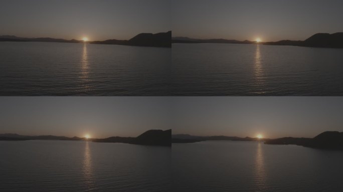 湖面 日出 日落 群岛 水 波纹