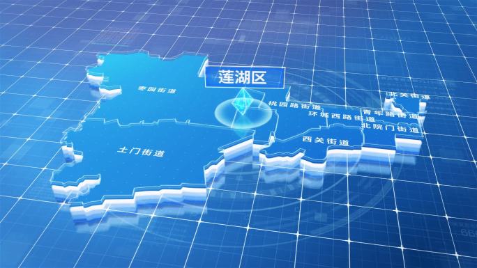 莲湖区蓝色三维科技区位地图