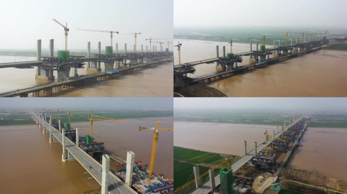 黄河大桥施工修桥
