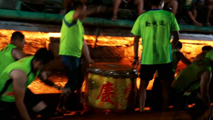 南海桂城叠滘龙船漂移端午节赛龙舟传统文化