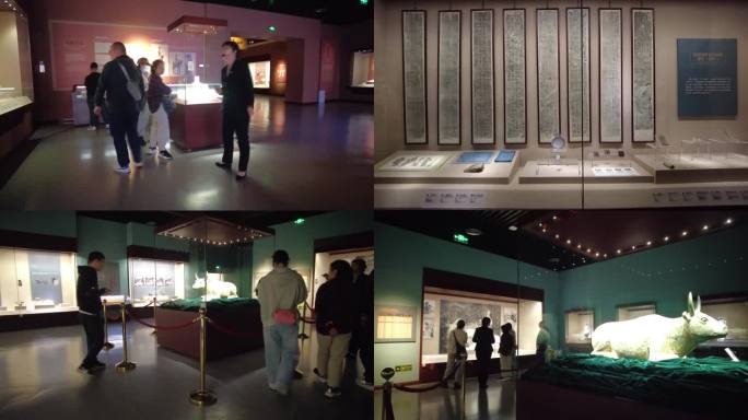 宁夏回族自治区博物馆珍贵文物文博观众参观