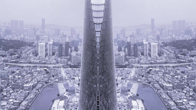 城市镜像效应 生长的建筑【4k原创】