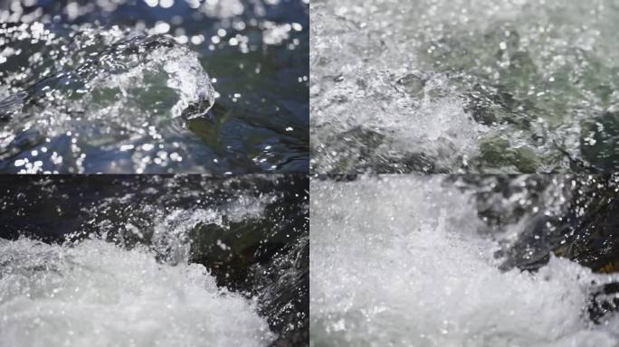 河水水流山泉水原生态