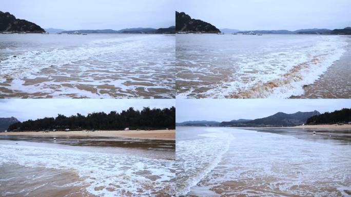 视频素材.福建霞浦大京沙滩的海浪