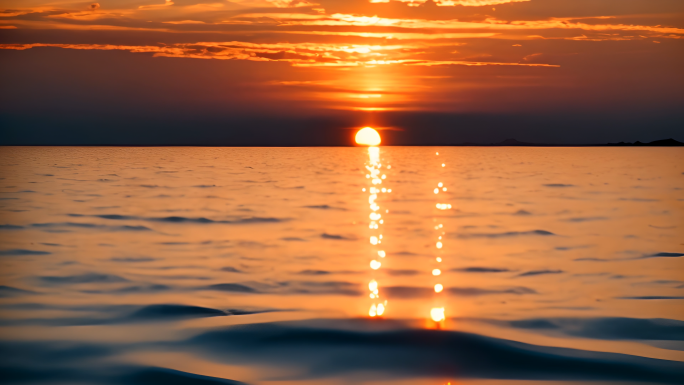 海上日出 海面日出 水面日出