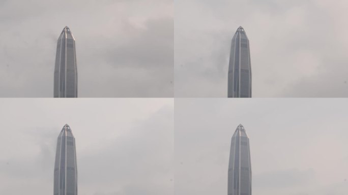 深圳平安大厦 延时摄影 全球 金融 风暴