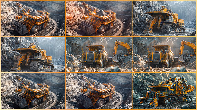 大型矿山设备挖矿机械稀土采矿挖掘铲运卡车