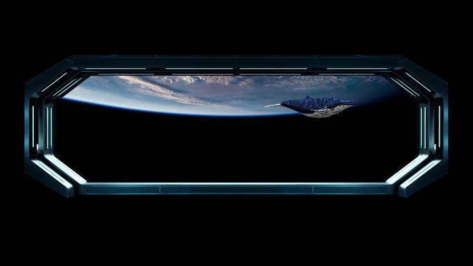 4K祼眼3D出屏地球太空蓝鲸鱼