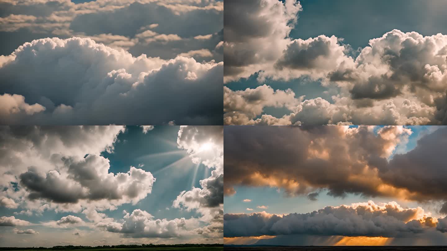 【原创4K】电影影视质感云层演变延时摄影