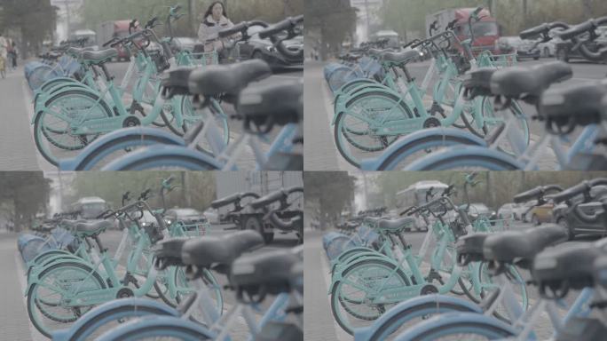 北京CBD环境国贸环境车流共享单车