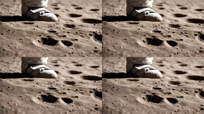 宇航员 月球 登月 脚印
