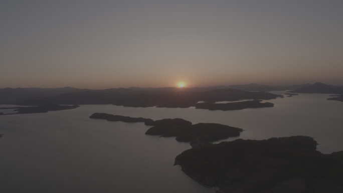 湖面 日出 日落 群岛 水 波纹