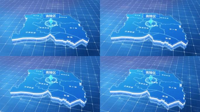 高陵区蓝色三维科技区位地图