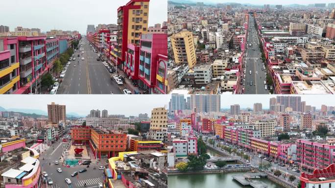 海丰县航拍 海丰红宫红场 海丰红色文化街