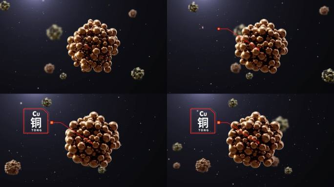 化学元素铜  分子结构