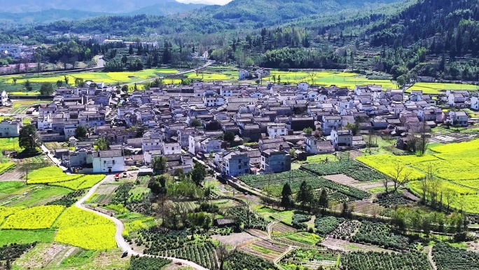 黄山卢村古民居风光