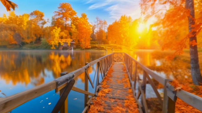 故乡的秋天-舞台背景