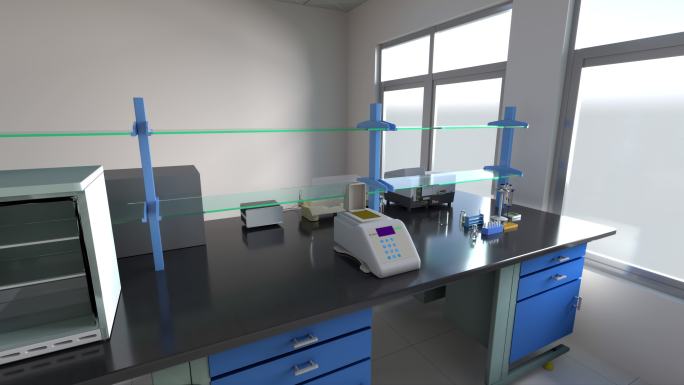 PCR生物实验室 动画渲染