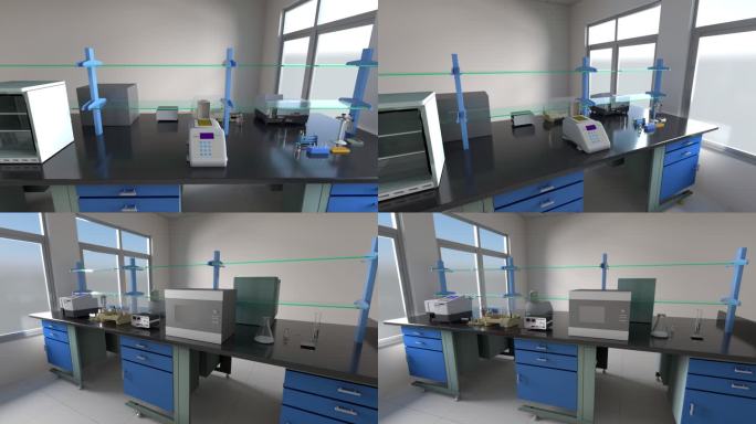PCR生物实验室 动画渲染