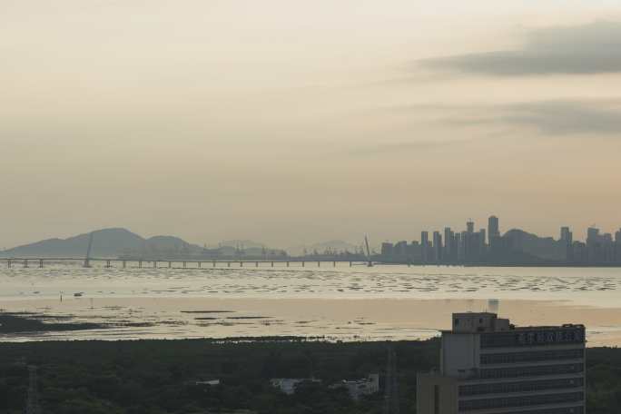 深圳湾大桥与蛇口延时摄影