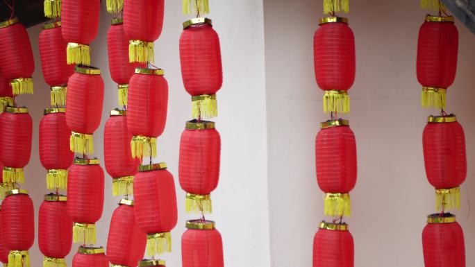中国春节红灯笼喜庆氛围