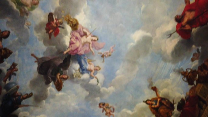 法国凡尔赛宫穹顶绘画