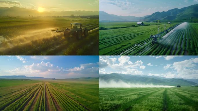 智慧农业灌溉系统新农村乡村振兴人工智能