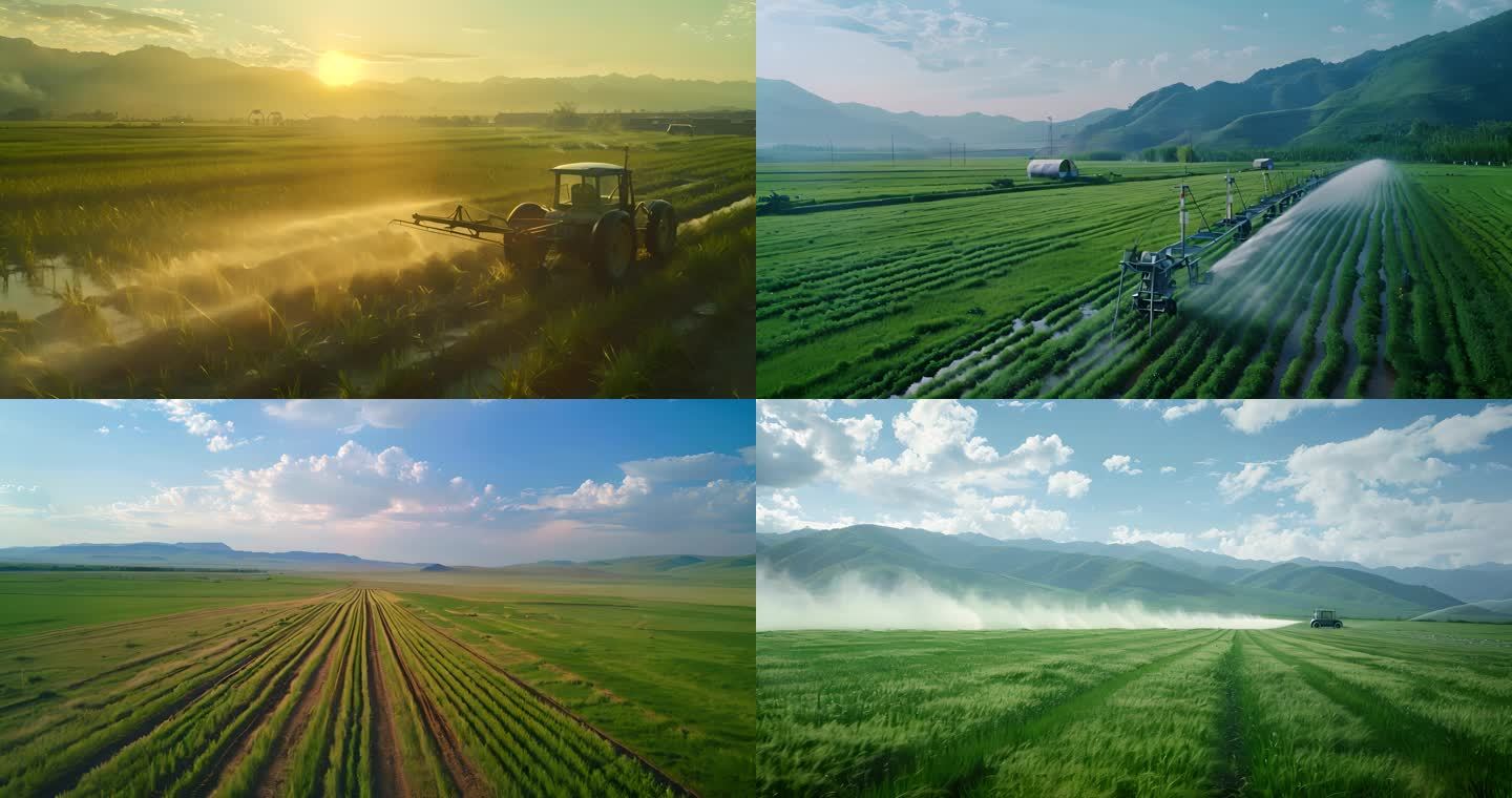 智慧农业灌溉系统新农村乡村振兴人工智能