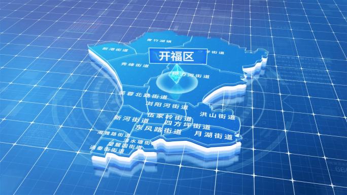 开福区蓝色三维科技区位地图