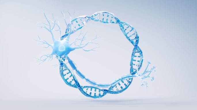 神经元细胞生物概念神经网络三维渲染