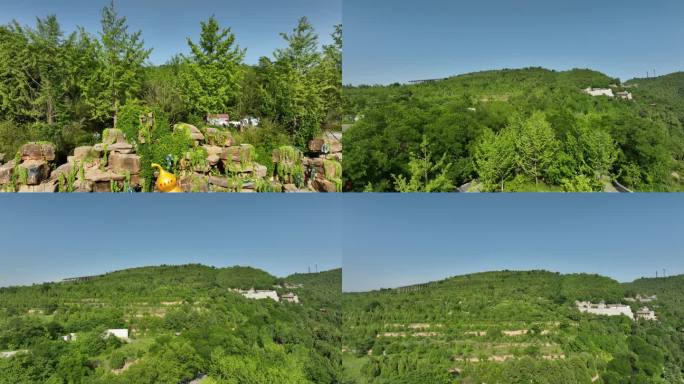 铜川旅游药王山铜川地标景点药王山雕像