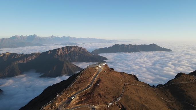 牛背山观景台航拍