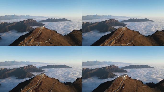 牛背山观景台航拍