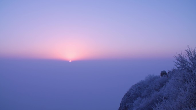 峨眉山 金顶 雪景