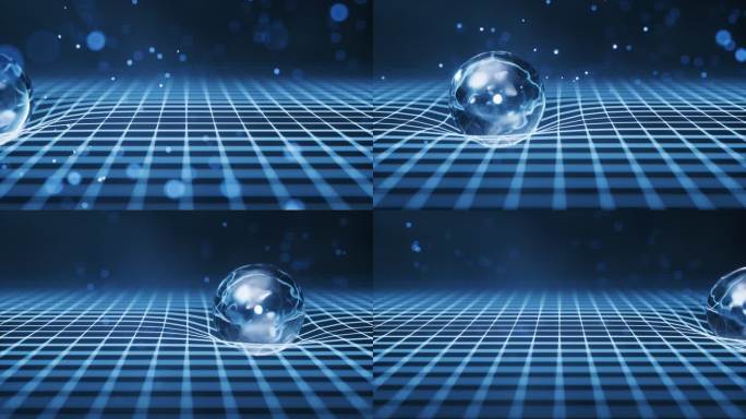 物理学量子科技概念三维渲染