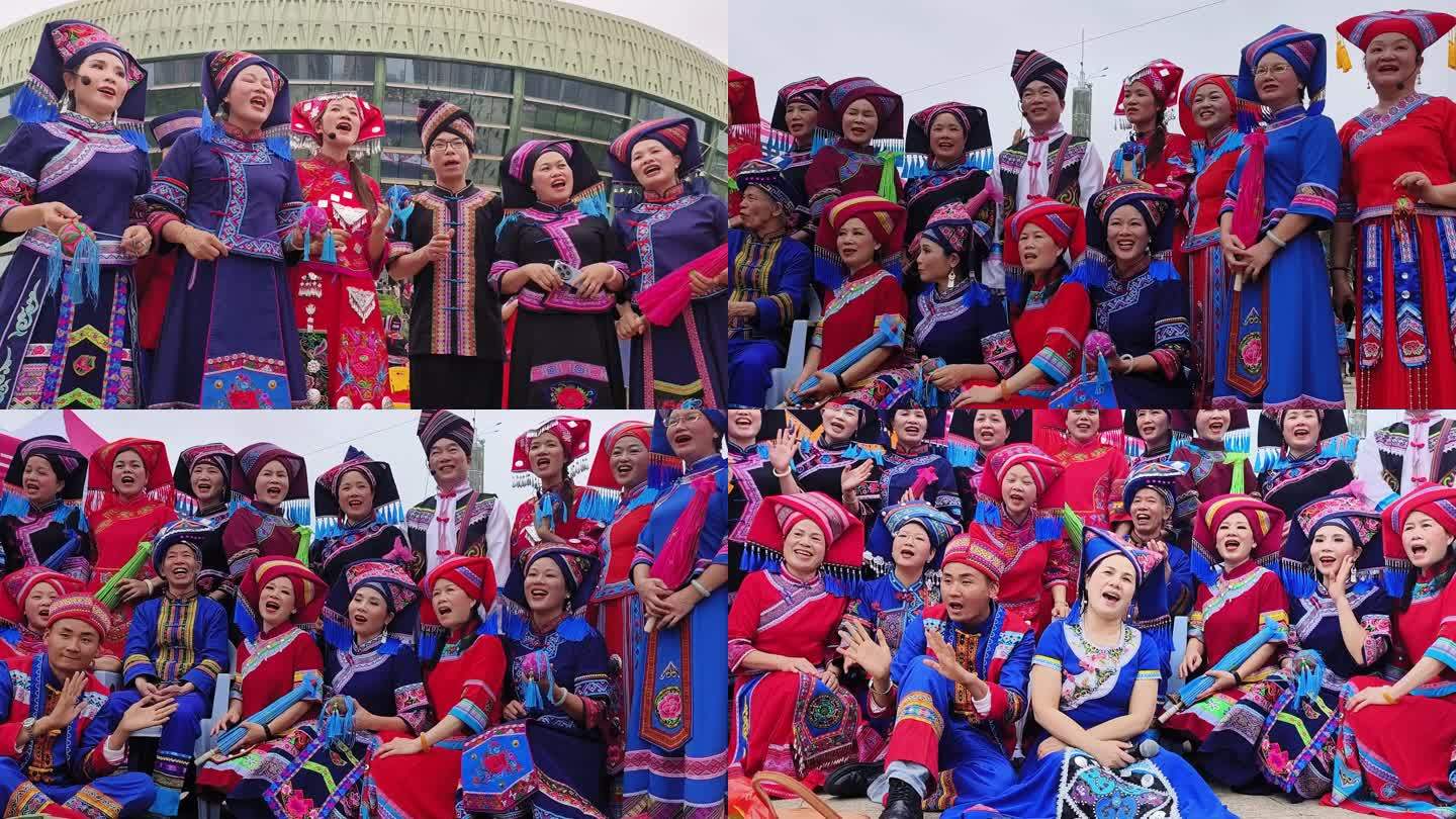 广西壮族三月三民族服饰传统对山歌侗族瑶族