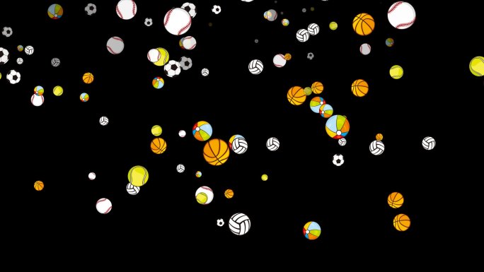 球类运动球类元素带通道粒子掉落