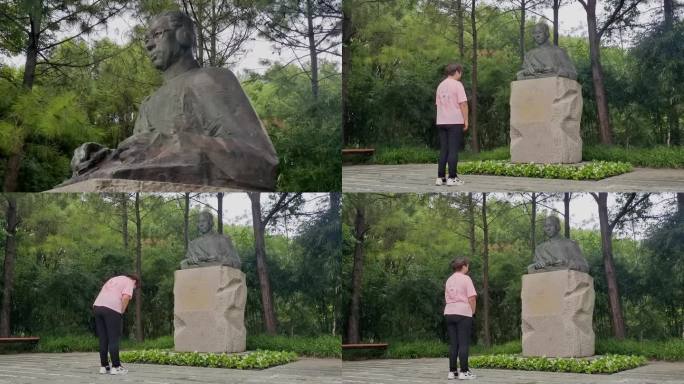 世纪公园 李白烈士塑像 永不消失的电波