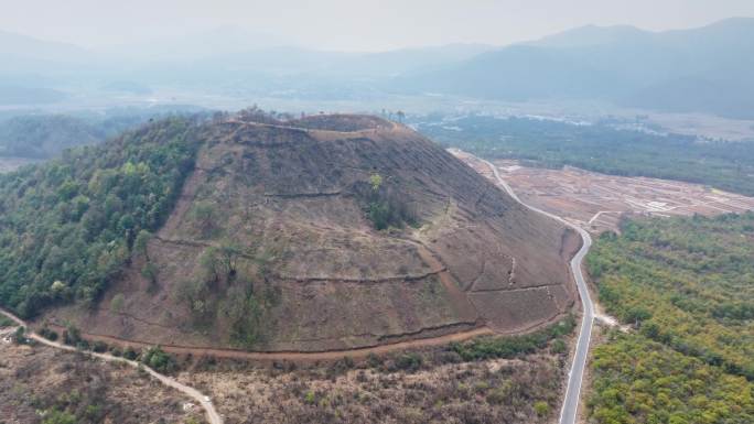 腾冲火山公园航拍4k