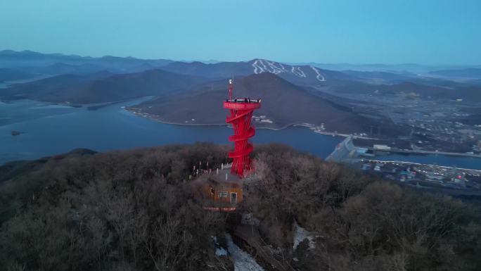 吉林丰满东山日出