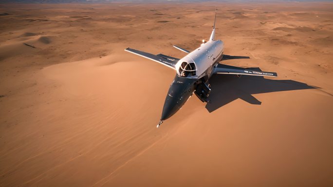 沙漠中飞机