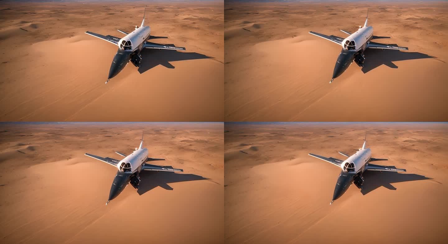 沙漠中飞机